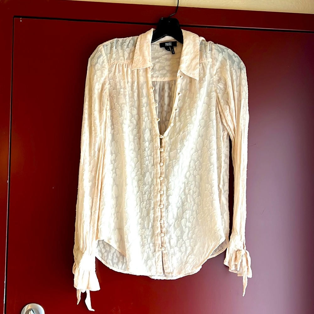Paige light pink blouse